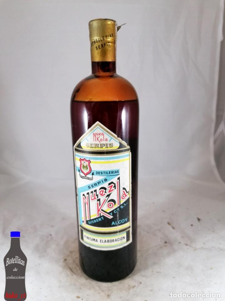 Collezionismo di vini e liquori: BOTELLA NUEZ KOLA DESTILERIAS SERPIS GISBERT Y CIA ALCOY