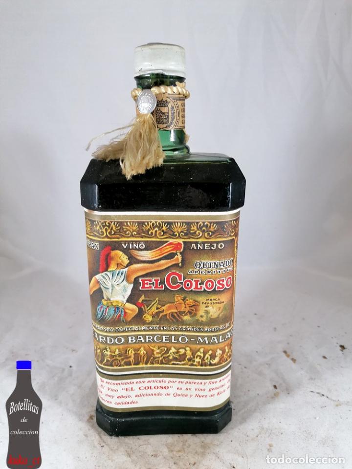 Coleccionismo de vinos y licores: BOTELLA VINO A&Ntilde;EJO EL COLOSO RICARDO BARCELO MALAGA