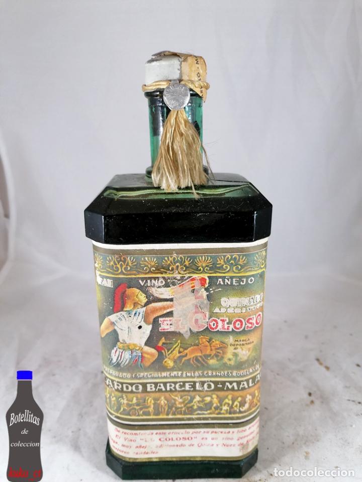 Colecionismo de vinhos e licores: BOTELLA VINO A&Ntilde;EJO EL COLOSO RICARDO BARCELO MALAGA