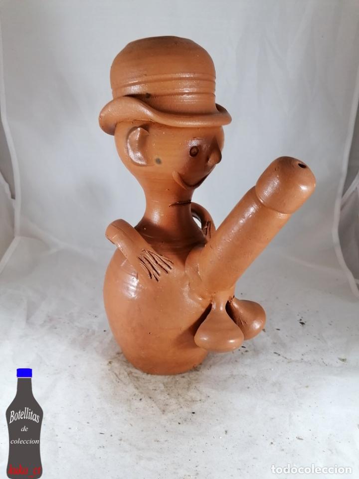 Colecionismo de vinhos e licores: CANTARO DE BARRO CURIOSO