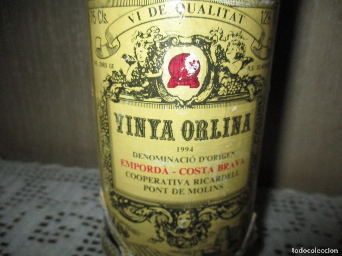 Coleccionismo de vinos y licores: Botella precintada de vino tinto vi&ntilde;a orlina 1994
