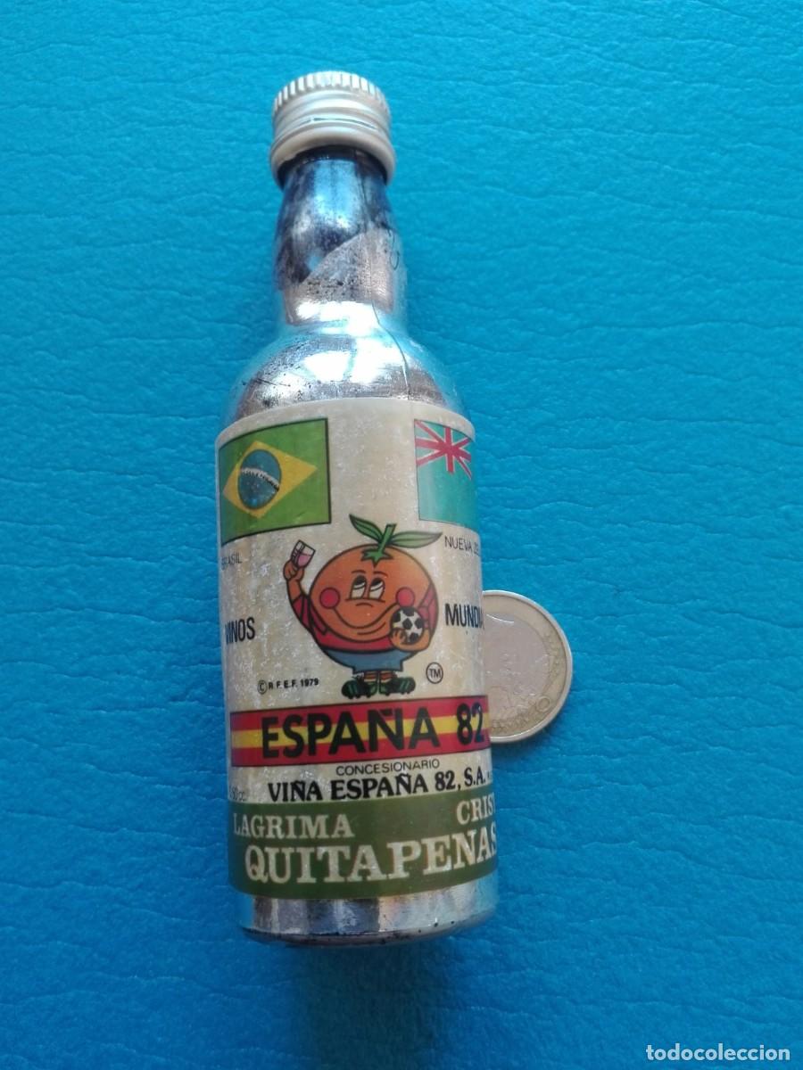 Coleccionismo de vinos y licores: BOTELLITA BOTELLIN ESPA&Ntilde;A 82 - QUITAPENAS LAGRIMA CRISTY - BRASIL - NUEVA ZELANDA
