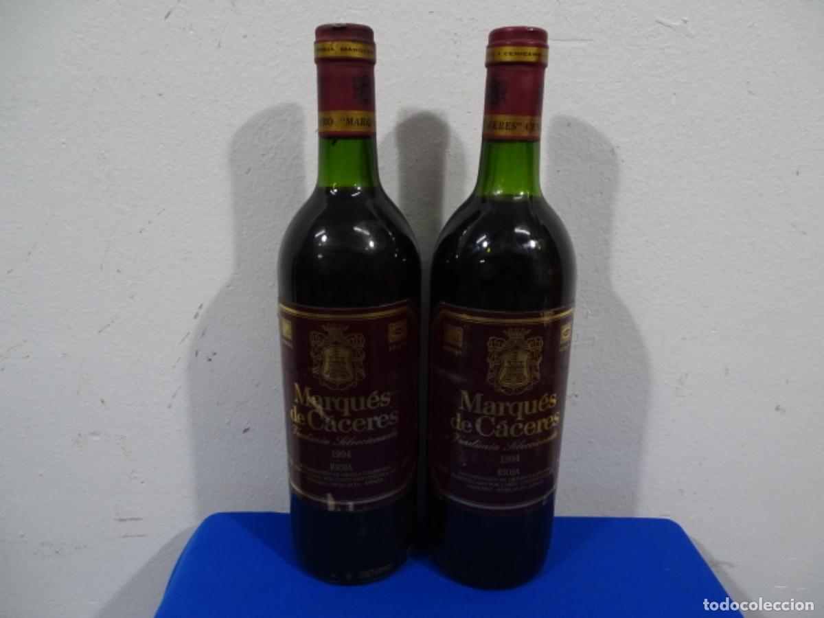 Coleccionismo de vinos y licores: 2 BOTELLAS VINO MARQUES DE C&Aacute;CERES 1994. RIOJA CRIANZA.