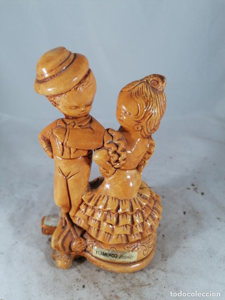 Sammlung von Weinen und Lik&ouml;ren: BOTELLITA BOTELLIN FIGURA BRANDY CAMPENY FLAMENCO