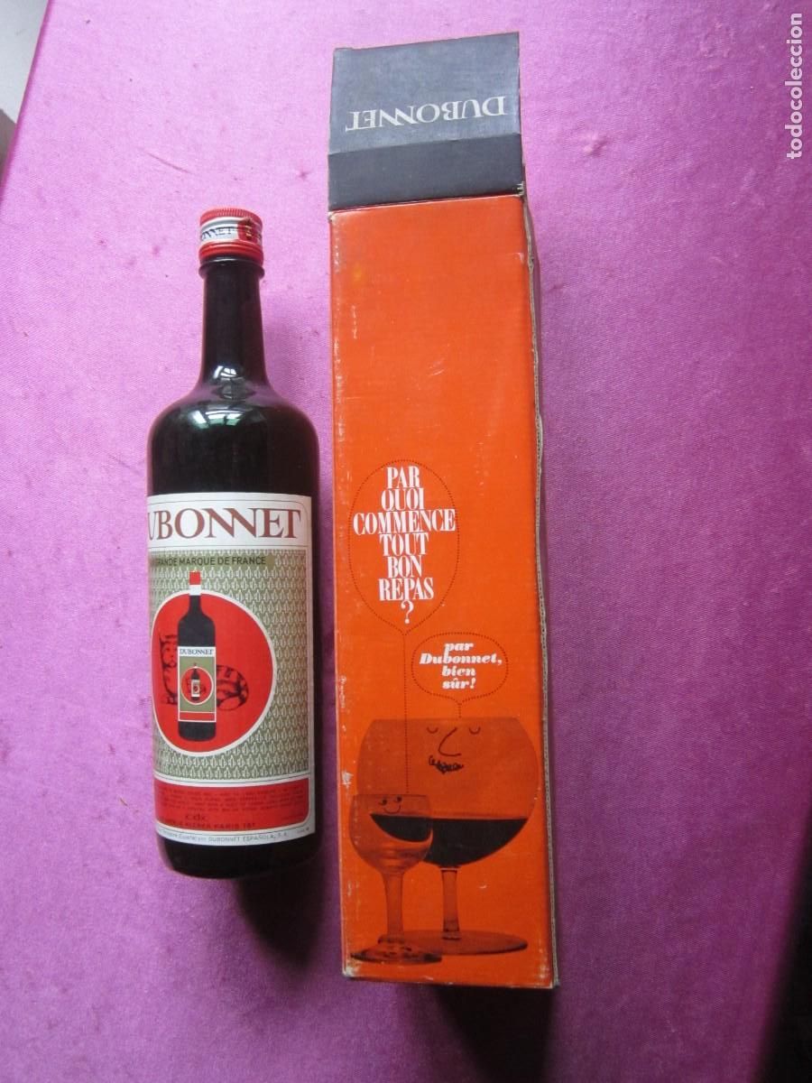 Coleccionismo de vinos y licores: BOTELLA LICOR DUBONNET LE GRANDE MARQUE DE FRANCE HECHO EN TARRAGONA. L34 BR
