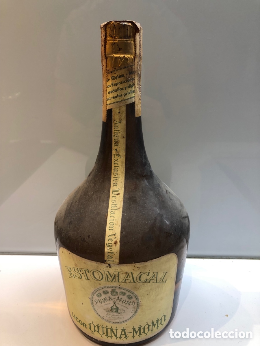 Coleccionismo de vinos y licores: Estomacal Licor Quina Momo