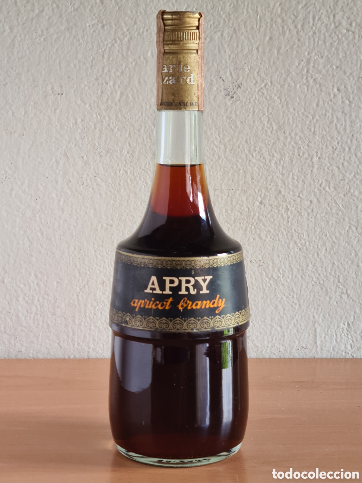 Coleccionismo de vinos y licores: Botella Apry Aprycot Brandy Marie Brizard Espa&ntilde;a Villabona Zizurquil Guip&uacute;zcoa - Precintada - An&iacute;s
