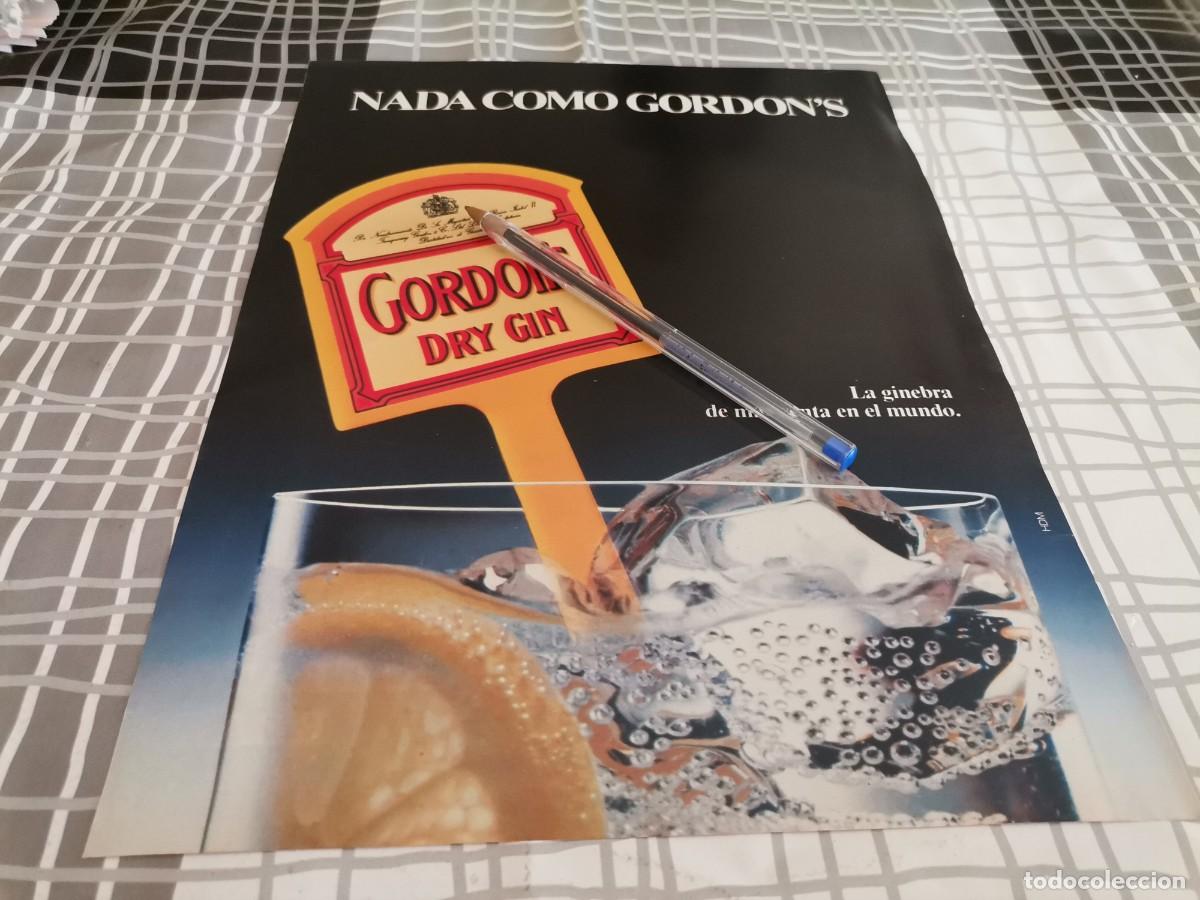Coleccionismo de vinos y licores: GINEBRA GORDON'S DRY GIN ANUNCIO PUBLICIDAD REVISTA 1988