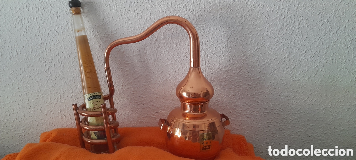 Coleccionismo de vinos y licores: Alambique cobre decoraci&oacute;n - Foto 5