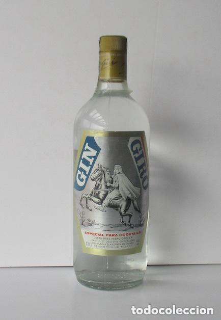 Coleccionismo de vinos y licores: BOTELLA GIN GIRO - Foto 3