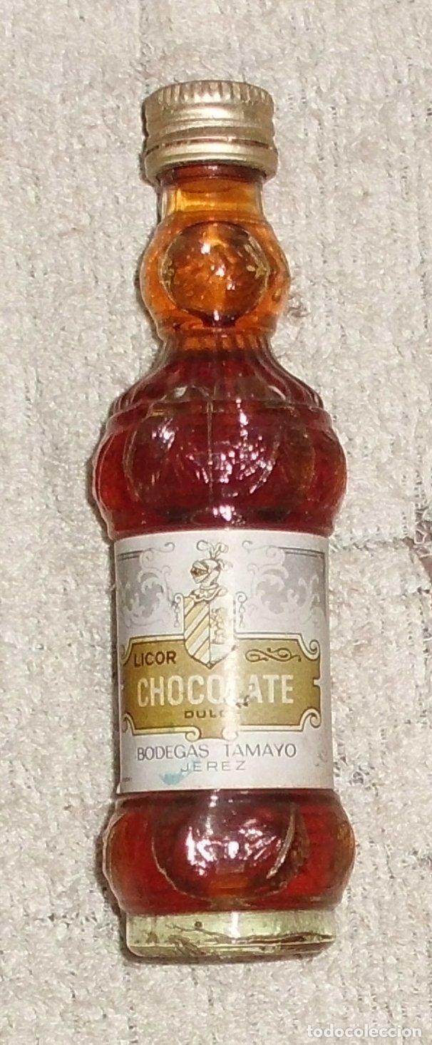 Coleccionismo de vinos y licores: BOTELLIN LICOR DE CHOCOLATE. BODEGAS TAMAYO. JEREZ DE LA FRONTERA RF-6121
