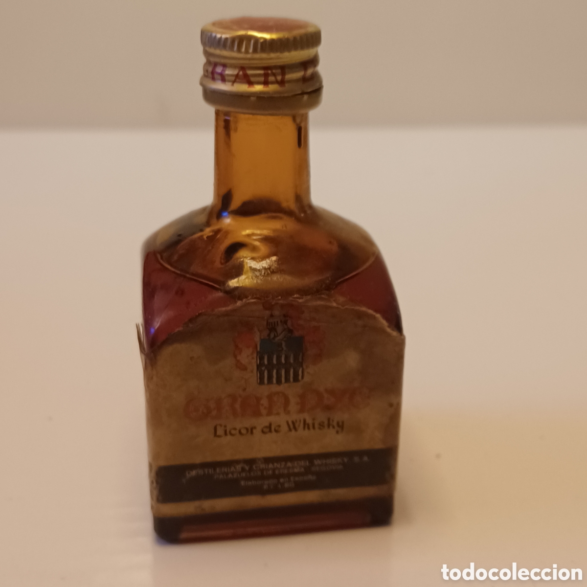 lote 8 mini botellas licor - Compra venta en todocoleccion