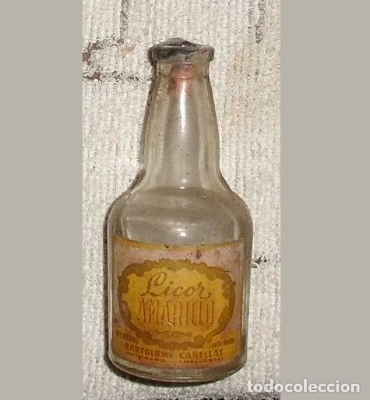 Coleccionismo de vinos y licores: BOTELLIN LICOR AMARILLO. BODEAGAS BARTOLOME CA&Ntilde;ELLAS. MALLORCA RF-6407