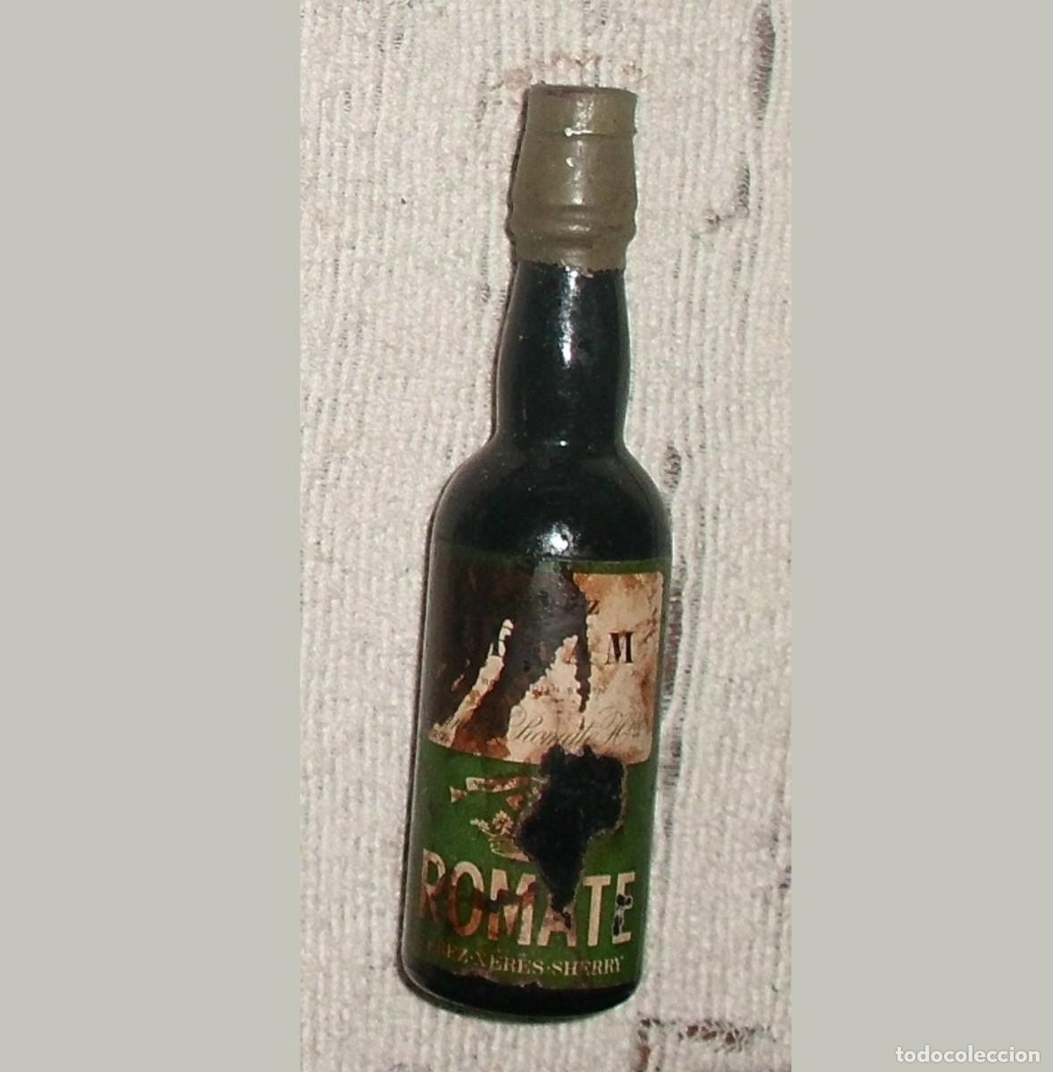 Coleccionismo de vinos y licores: BOTELLIN DE VINO. BODEGAS ROMATE. ETIQUETA MANCHADA RF-6216