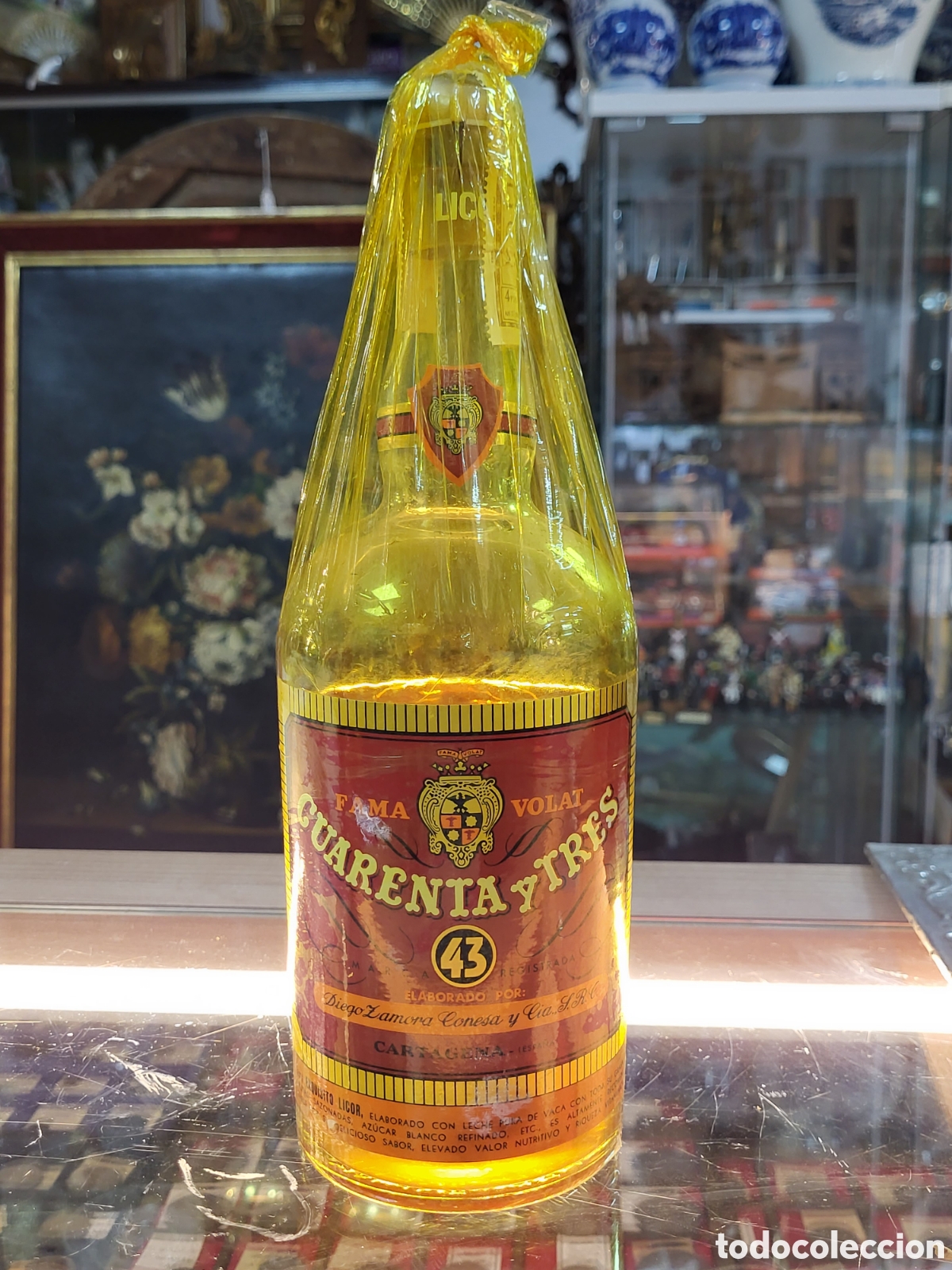 Collection of wines and liquors: VENGA A PILE 43 BOTELLA LICOR 43. ETIQUETA 4 PESETAS.