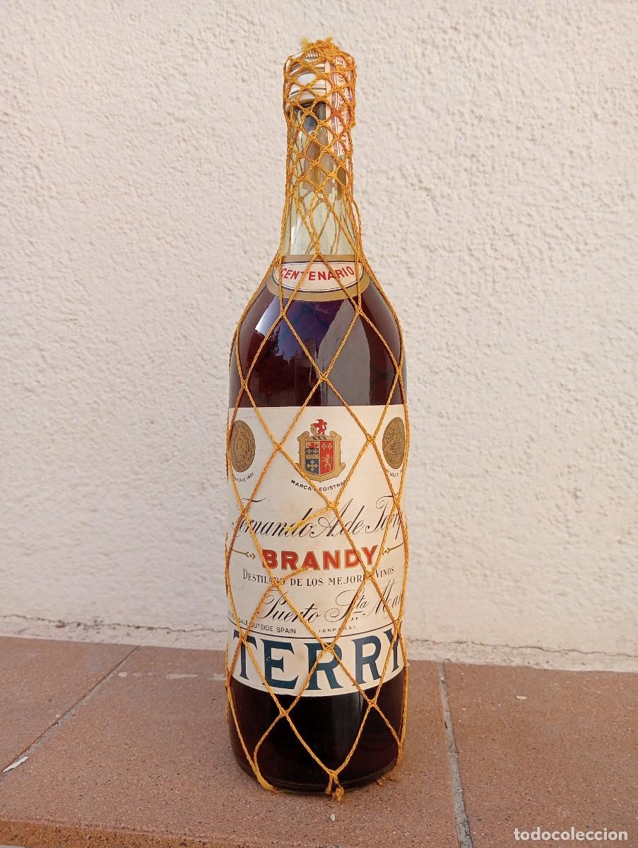 Coleccionismo de vinos y licores: Botella de Brandy Terry - Foto 1