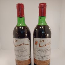 Coleccionismo de vinos y licores: 2 BOTELLAS VINO RIOJA, CUNE CLARETE 5° AÑO