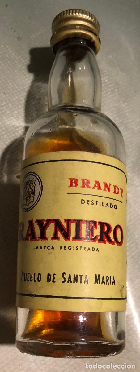 Coleccionismo de vinos y licores: Botellita o botell&iacute;n de brandy Rayniero. Destiler&iacute;as Santa Mar&iacute;a, Mallorca. A&ntilde;os 70. Cerrada.
