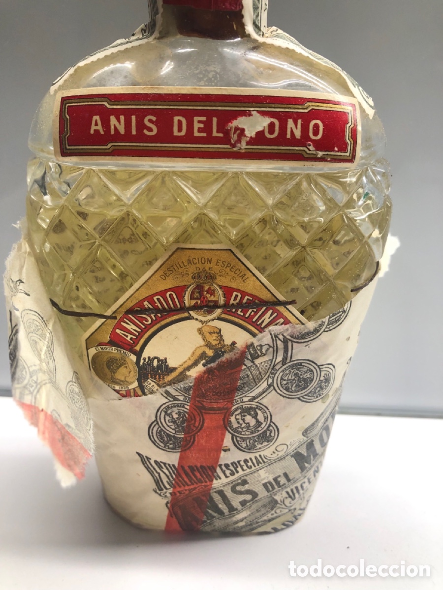 Coleccionismo de vinos y licores: Petaca anis del mono. - Foto 2