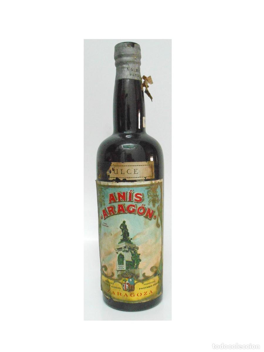 Collection of wines and liquors: Botella de &rdquo;An&iacute;s Arag&oacute;n&rdquo; a&ntilde;os 1920-1930