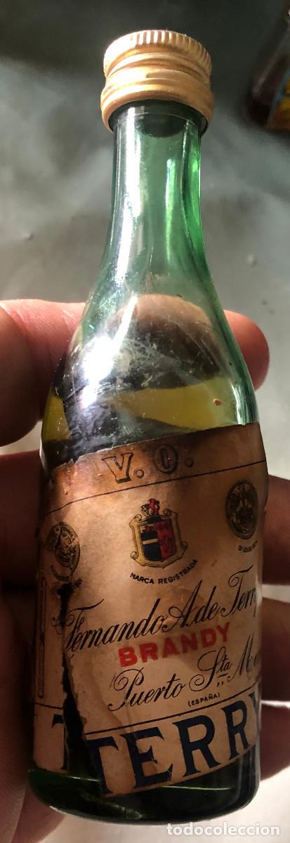 Coleccionismo de vinos y licores: Botellita o botell&iacute;n de brandy Terry. El Puerto de Santa Mar&iacute;a. A&ntilde;os 70. Cerrada.
