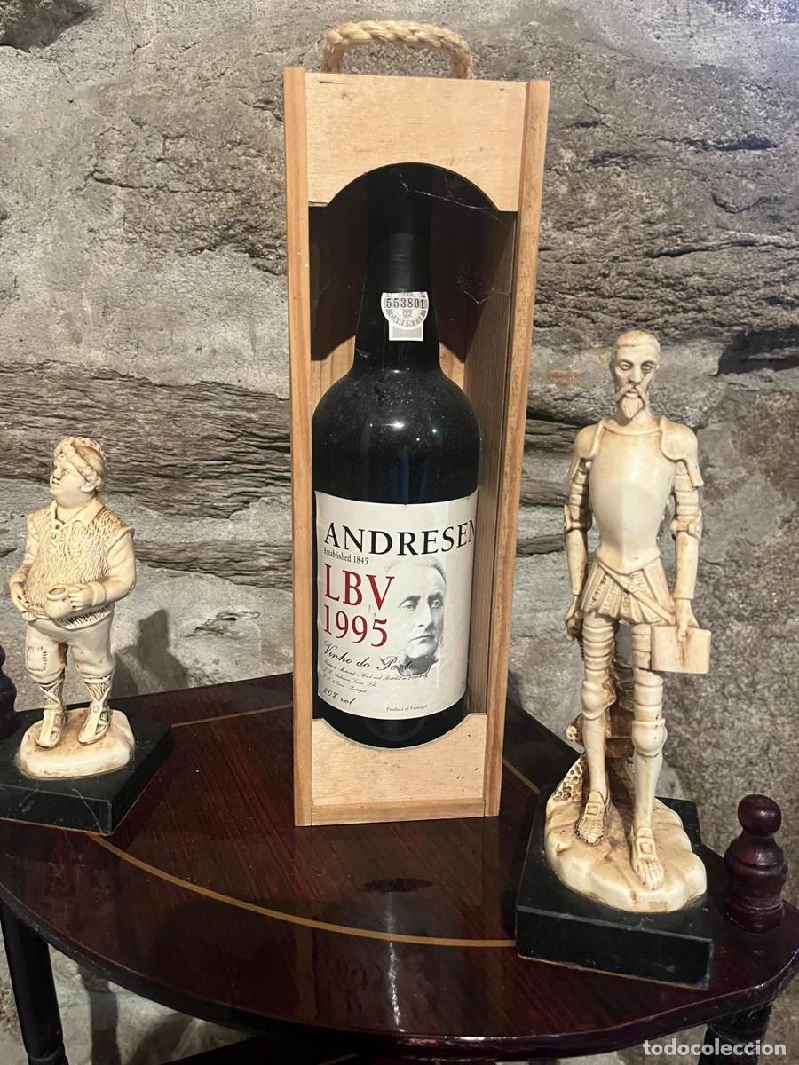 Coleccionismo de vinos y licores: Andresen LBV 1995 Vinho do Porto..muy rara ..Caja de madera original.. botella Precintada y numerada