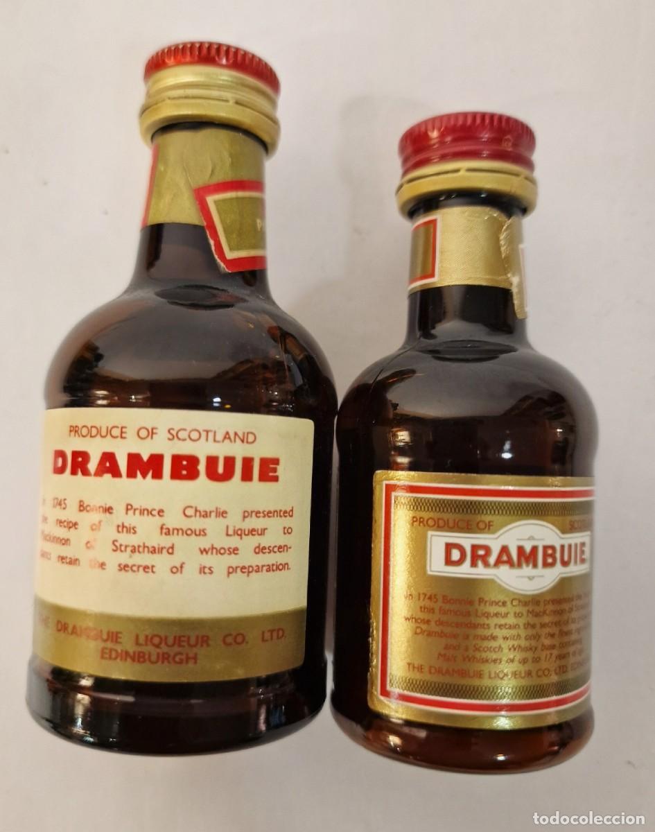 Coleccionismo de vinos y licores: Botellitas de licor Drambuie Escocia
