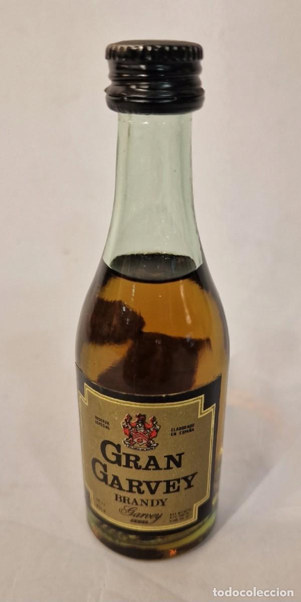 Coleccionismo de vinos y licores: Botellita de licor Brandy Gran Garvey