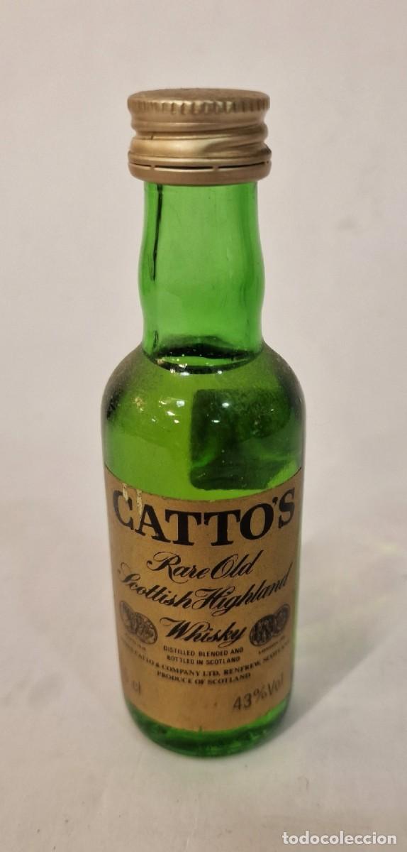 Coleccionismo de vinos y licores: Botellita de Whisky Escoces marca Catto&acute;s