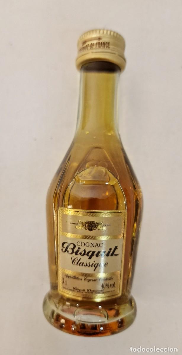 Coleccionismo de vinos y licores: Botellita de cognac marca Bisquit Francia