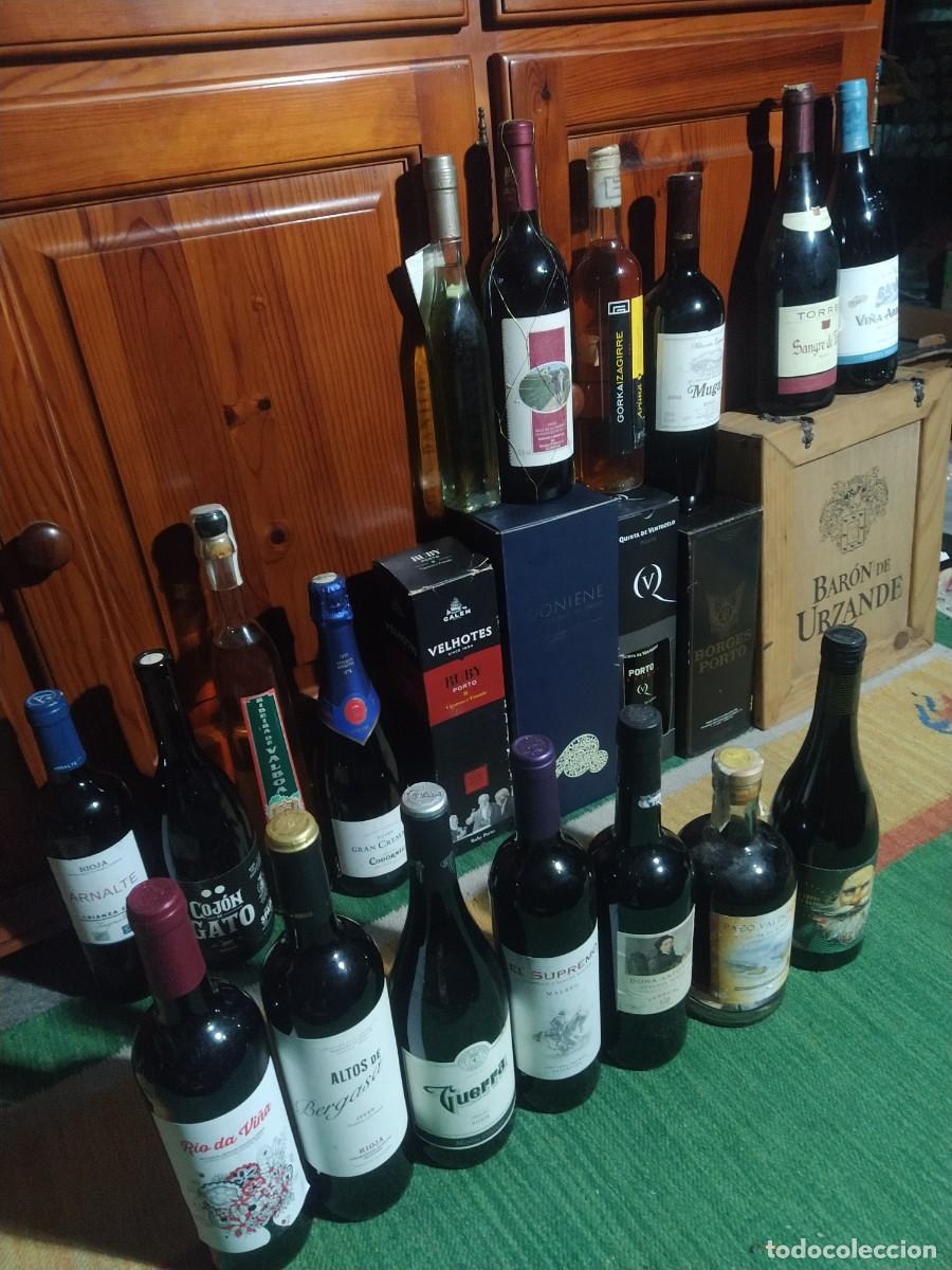 Coleccionismo de vinos y licores: Gran lote de 20 botellas. porto ( oporto ). Menc&iacute;a. Rioja. Brut . Vintage. Crianza y reserva..nuevas