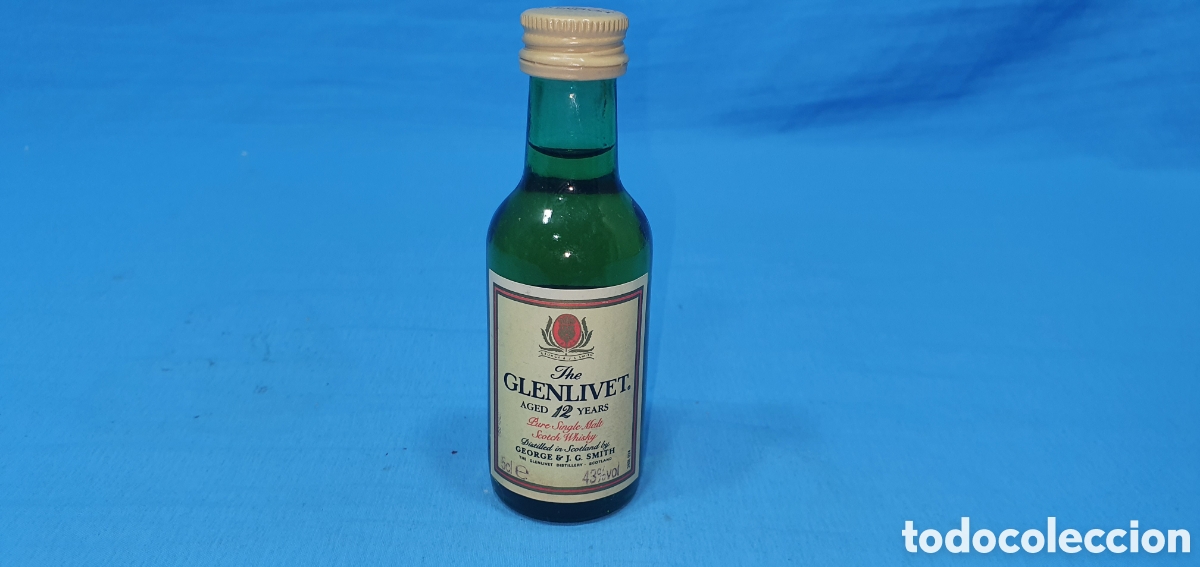 Coleccionismo de vinos y licores: BOTELLIN THE GLENLIVET 12 A&Ntilde;OS SCOTCH WHISKY. SIN ABRIR