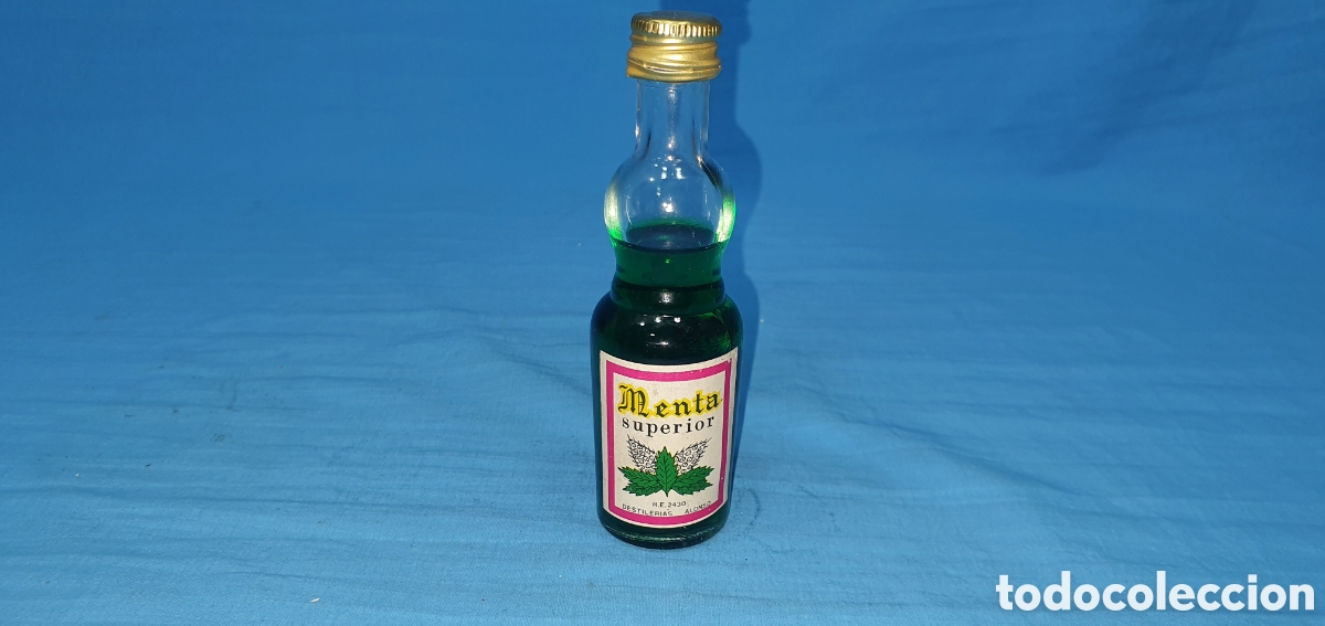 Coleccionismo de vinos y licores: BOTELLIN LICOR MENTA SUPERIOR, DESTILERIAS ALONSO. SIN ABRIR