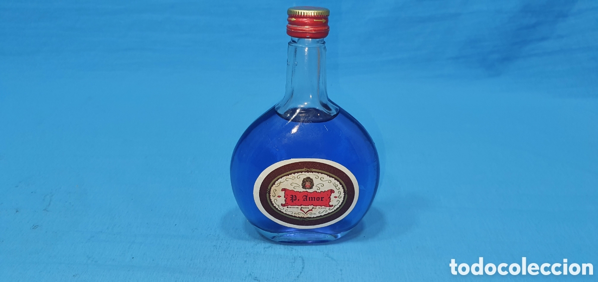 Coleccionismo de vinos y licores: BOTELLIN LICOR P. AMOR, DESTILERIAS FUENTES. SIN ABRIR