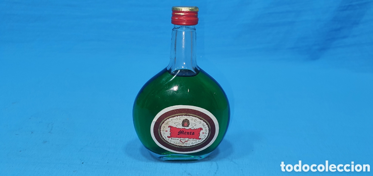 Coleccionismo de vinos y licores: BOTELLIN LICOR MENTA, FUENTES. SIN ABRIR