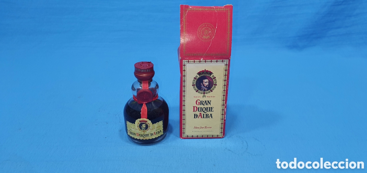 Coleccionismo de vinos y licores: BOTELLIN EN CAJA GRAN DUQUE DALBA. BRANDY DE JEREZ. SIN ABRIR