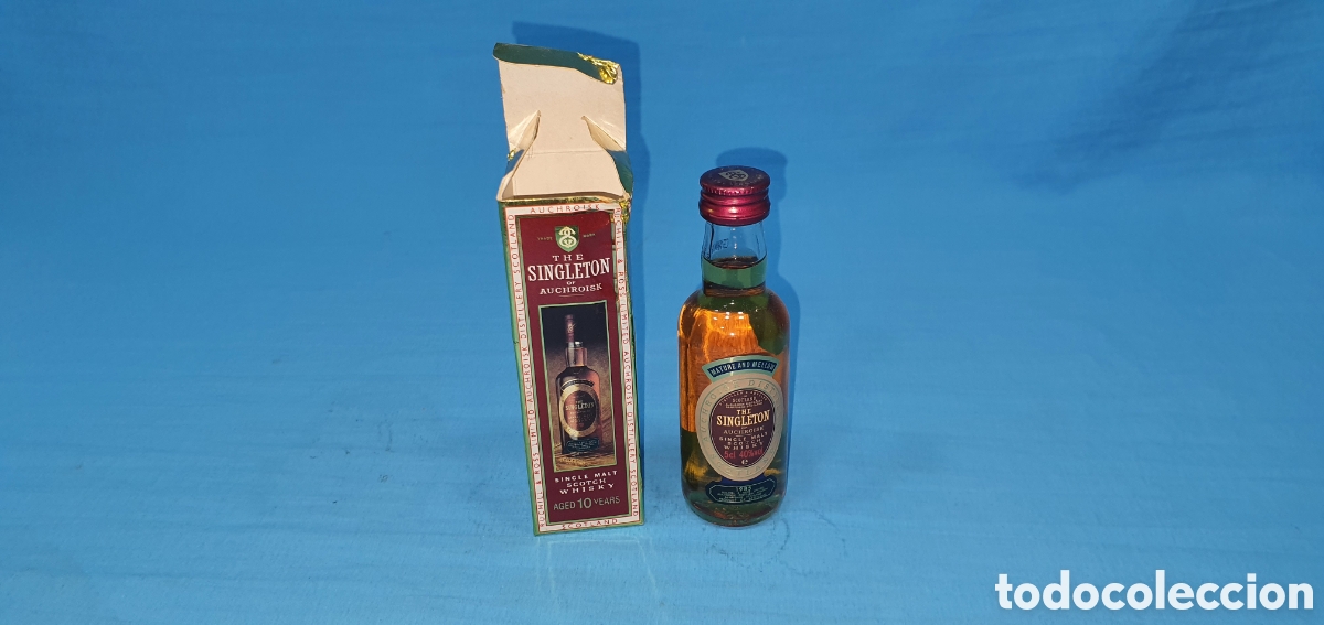 Coleccionismo de vinos y licores: BOTELLIN EN CAJA. GHE SINGLETON OF AUCHROISK, SCOTCH WHISKY, 10 YEARS. SIN ABRIR