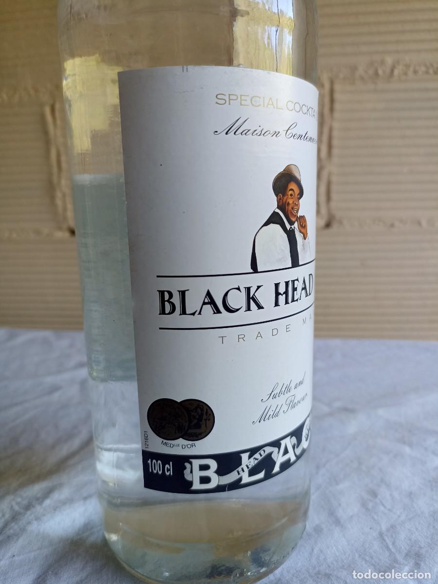 Coleccionismo de vinos y licores: Botella Black Head Rum - Foto 3