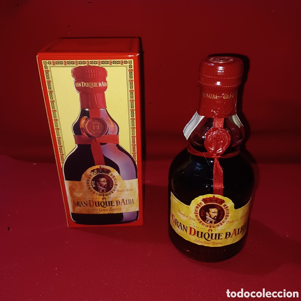 Coleccionismo de vinos y licores: Botella brandy Gran Duque de Alba Solera Gran reserva 35 cl. Cerrada
