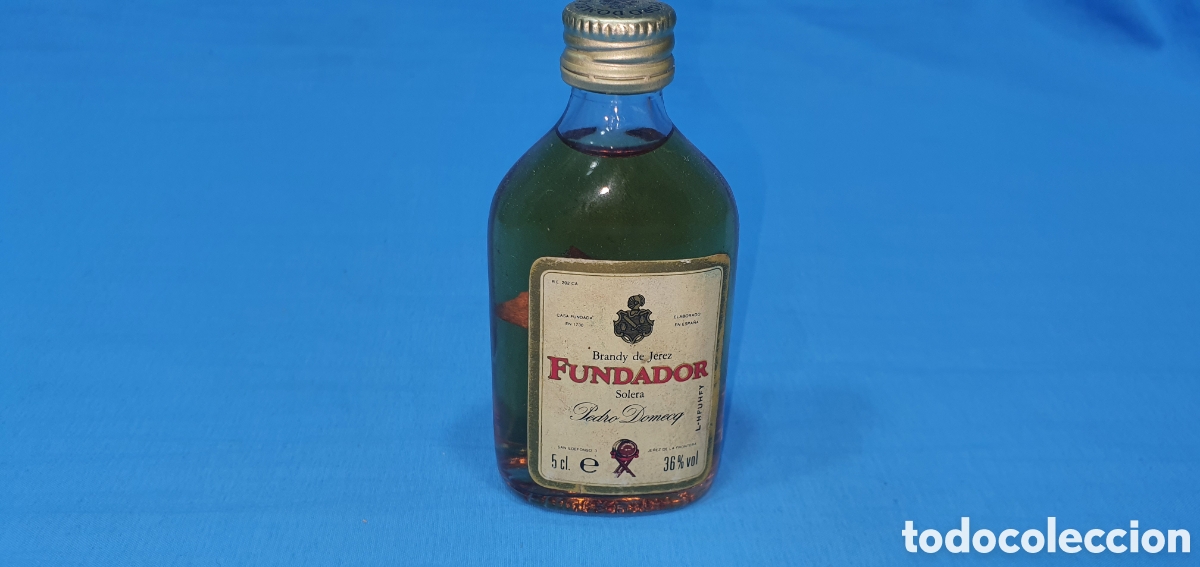 Coleccionismo de vinos y licores: BOTELLIN FUNDADOR, BRANDY DE JEREZ, PEDRO DOMECQ. SIN ABRIR