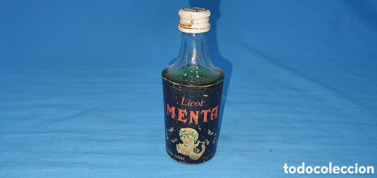 Coleccionismo de vinos y licores: BOTELLIN LICOR MENTA, PEDRO GARRE, TORRE PACHECO. SIN ABRIR