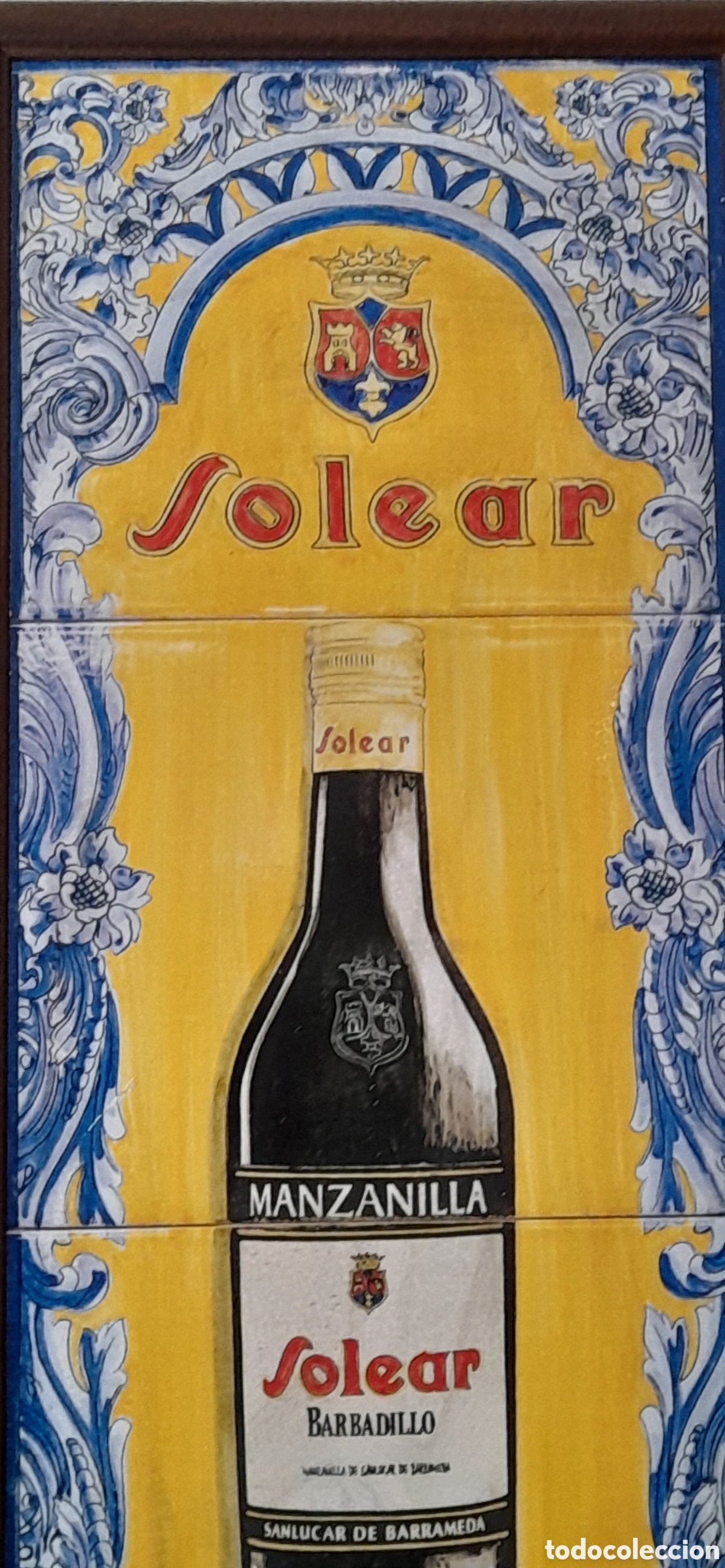 Coleccionismo de vinos y licores: Publicidad Manzanilla SOLEAR - Foto 4