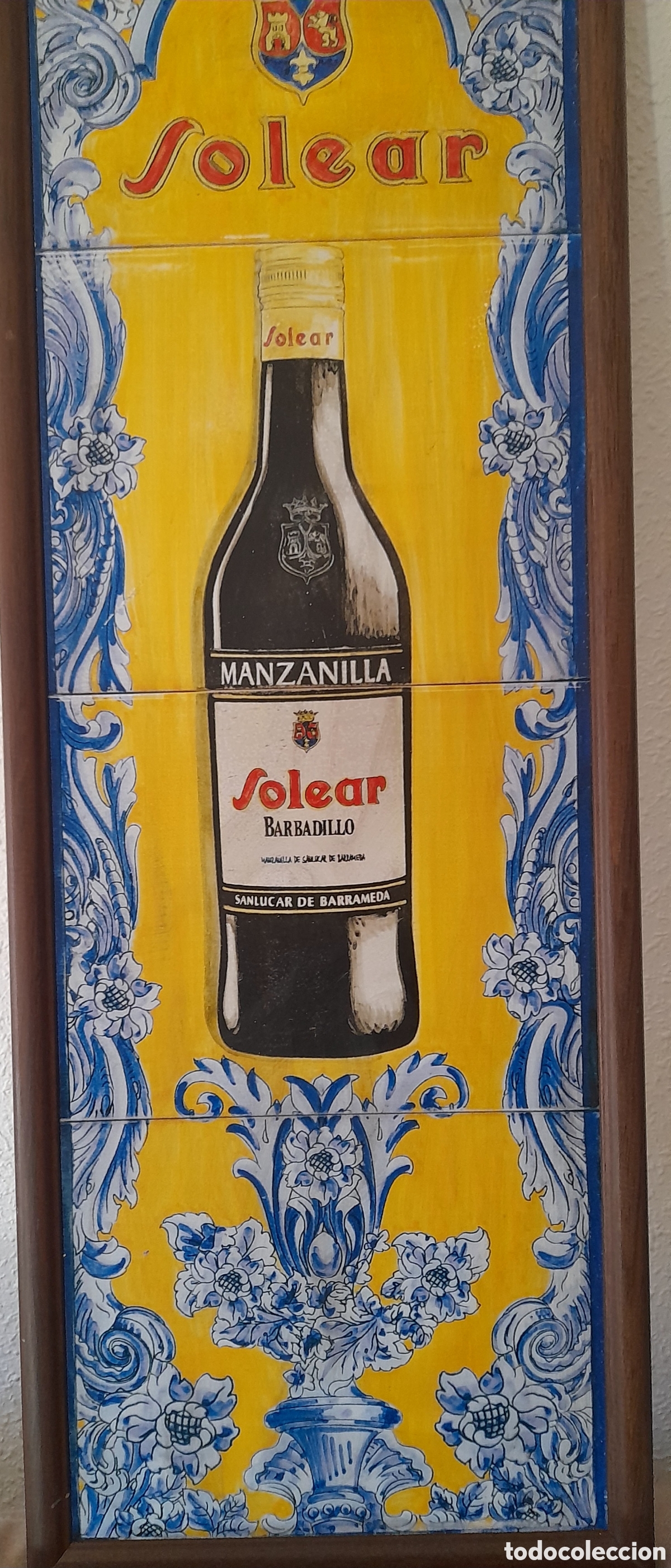 Coleccionismo de vinos y licores: Publicidad Manzanilla SOLEAR - Foto 1