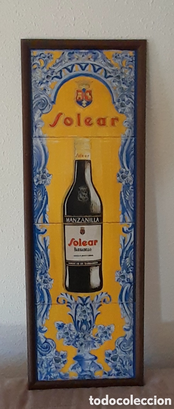 Coleccionismo de vinos y licores: Publicidad Manzanilla SOLEAR - Foto 2