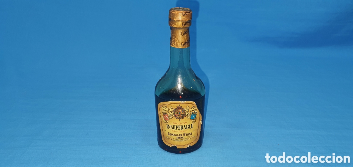 Coleccionismo de vinos y licores: BOTELLIN BRANDY INSUPERABLE GONZALEZ BYASS. SIN ABRIR