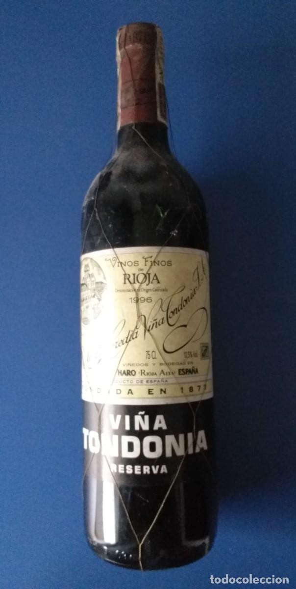 Sammlung von Weinen und Lik&ouml;ren: VI&Ntilde;A TONDONIA RESERVA 1996