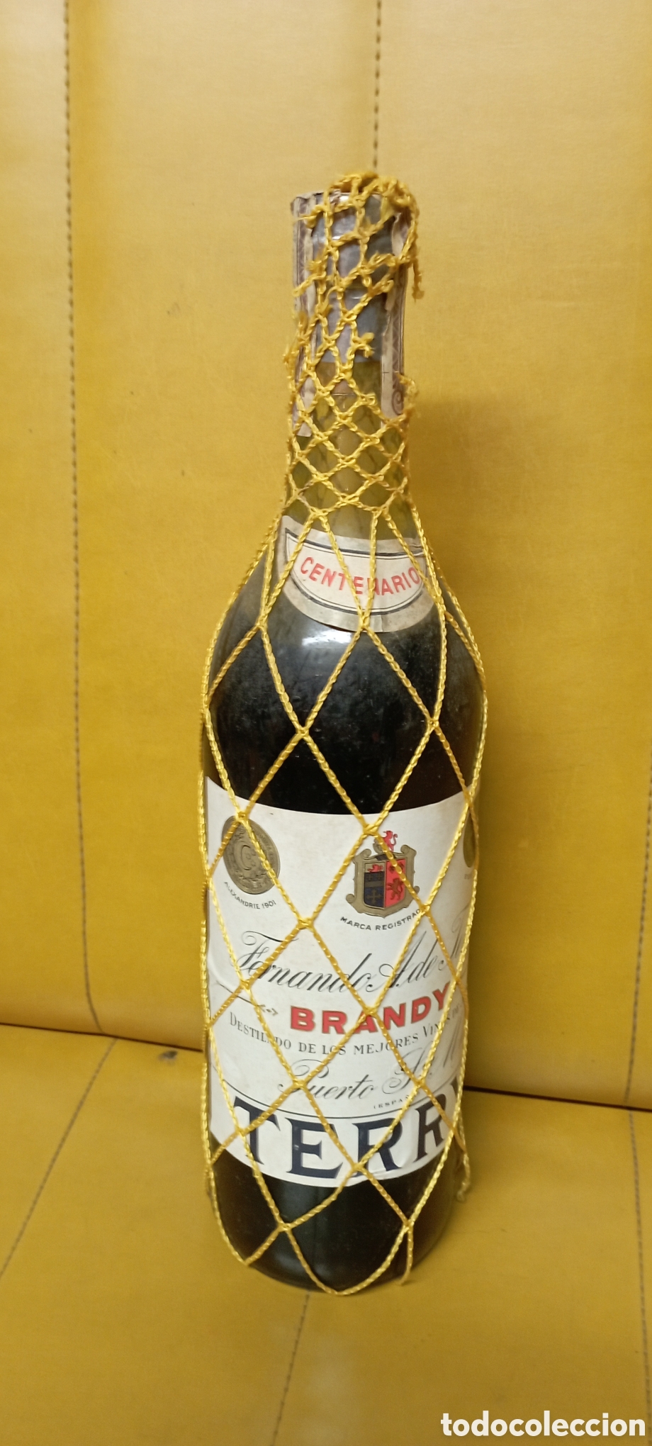 Coleccionismo de vinos y licores: BRANDY TERRY CENTENARIO SELLADA - Foto 1
