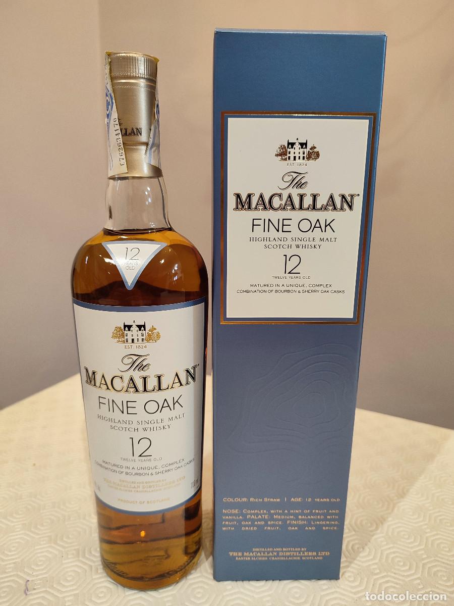 Coleccionismo de vinos y licores: BOTELLA WHISKY THE MACALLAN FINE OAK 12 YEARS. 12 A&Ntilde;OS. 700ML.PRECINTADA CAJA ORIGINAL.