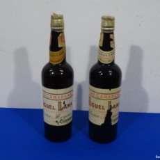 Coleccionismo de vinos y licores: ANTIGUO FINO MACARENA. MIGUEL LAMA. DOÑA MENCIA. LARIOS MALAGA.
