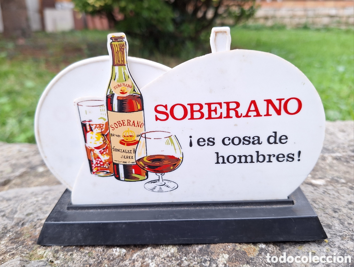 Sammlung von Weinen und Lik&ouml;ren: Antiguo Servilletero Brandy Soberano - &iexcl;Es Cosa de Hombres!